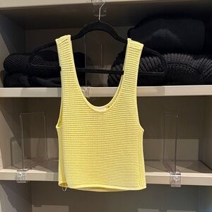 House of Harlow 1960 Lemon Knit Tank Top